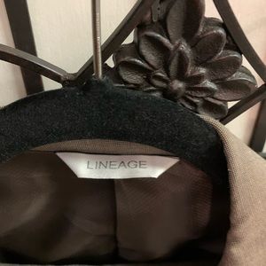 Mens lineage brand tan suit size 42S